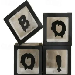 1set Halloween Party Balloon Box Decorations Static Stickers Static Clings for Festive Atmosphere and Memorable Photography