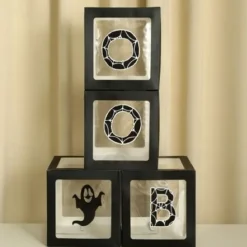 1set Halloween Party Balloon Box Decorations Static Stickers Static Clings for Festive Atmosphere and Memorable Photography