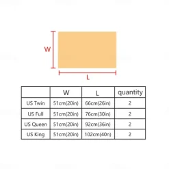 Set of 2 Pcs Silk Satin Pillowcase for Hair and Skin Slip, Pillow Cases for Standard/Queen/King Size - Satin Cooling Pillow Covers with Envelope Closure Suit