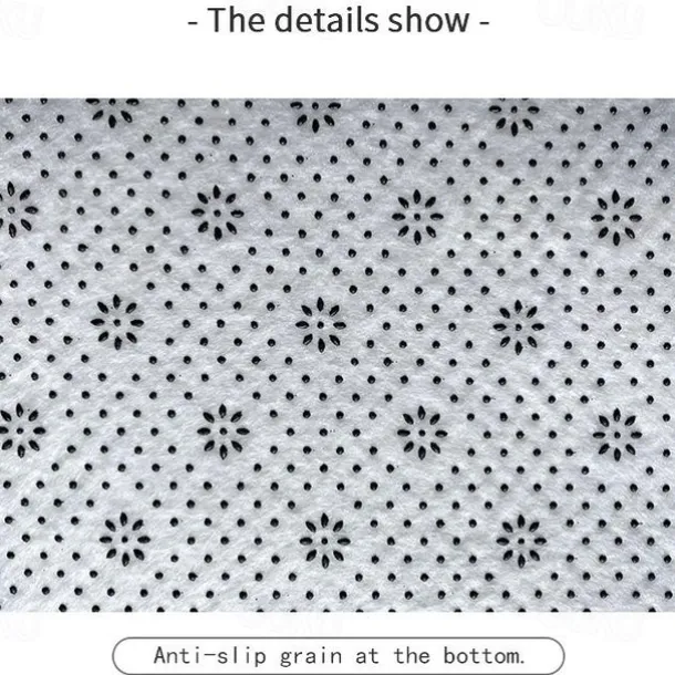 Set of 3 Pieces Bath Mat Non-slip Bathroom Rug, U Shaped Contour Rug & Toilet lid Cover, Marble Texture Bath mat, Non Slip & Soft Absorbent Polyester Carpet