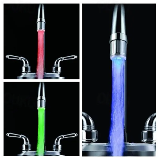 Seven Color Temperature Control Sensor LED Faucet Lamp