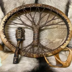 Shaman Drum Tree of Life Siberian Shaman Drum Decorative Music Lover Frame Drum Craft