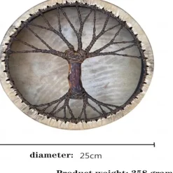Shaman Drum Tree of Life Siberian Shaman Drum Decorative Music Lover Frame Drum Craft