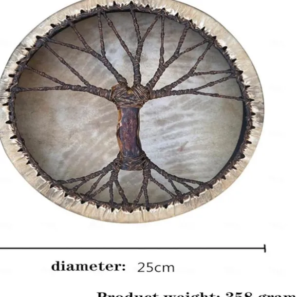Shaman Drum Tree of Life Siberian Shaman Drum Decorative Music Lover Frame Drum Craft