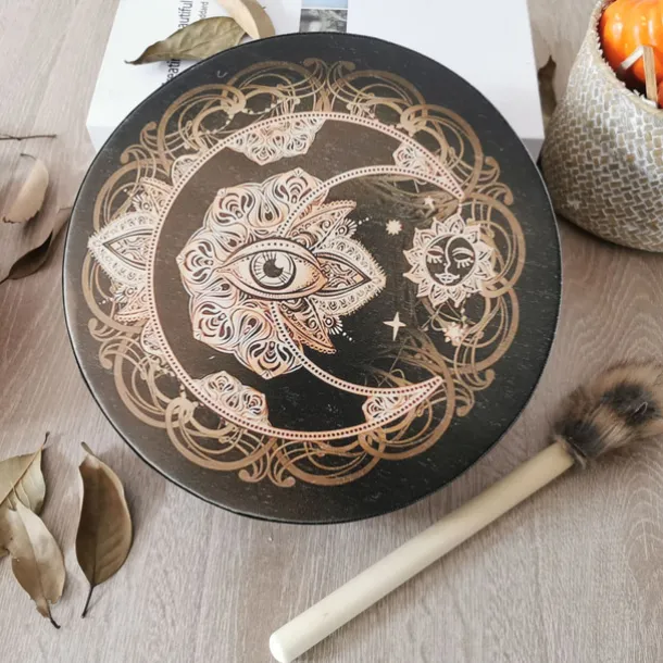 Shaman Drum Tree of Life Siberian Shaman Drum Decorative Music Lover Frame Drum Craft
