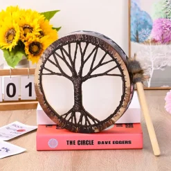 Shaman Drum Tree of Life Siberian Shaman Drum Decorative Music Lover Frame Drum Craft