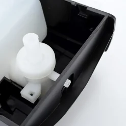 Shampoo Dispenser for Shower,Wall Mount Soap/Shampoo/Lotion Shower Dispenser System Cool Matte Black Constraction ABS 1pc Wall Mounted Push Button Handwash Machine 450ml