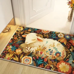 Sheep Doormat Kitchen Mat Floor Mat Non-Slip Area Rug Oil Proof Rug Indoor Outdoor Mat Bedroom Decor Bathroom Mat Entrance Rug