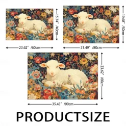 Sheep Doormat Kitchen Mat Floor Mat Non-Slip Area Rug Oil Proof Rug Indoor Outdoor Mat Bedroom Decor Bathroom Mat Entrance Rug