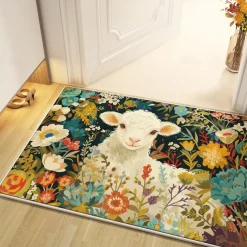 Sheep Doormat Kitchen Mat Floor Mat Non-Slip Area Rug Oil Proof Rug Indoor Outdoor Mat Bedroom Decor Bathroom Mat Entrance Rug