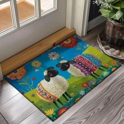 Sheeps Doormat Floor Mats Washable Rugs Kitchen Mat Non-Slip Oil Proof Rug Indoor Outdoor Mat Bedroom Decor Bathroom Mat Entrance Rug