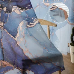 Sheer Curtain Panels Grommet/Eyelet Curtain Drapes For Living Room Bedroom, Farmhouse Curtain for Kitchen Balcony Door Window Treatments Room Darkening