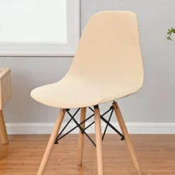 Shell Chair Cover Burgundy Mid Century Style for Kitchen Dining Room Chair Slipcovers Dining Chair Cover Parson Chair Slipcover Stretch Chair Covers for Dining Room