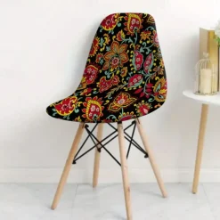 Shell Dining Chair Cover Mid Century High Back Dining Chair Cover Modern Style for Kitchen Dining Room Chair Slipcovers Dining Chair Cover