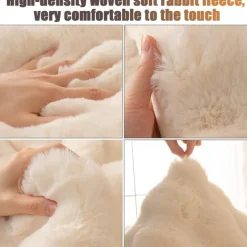 Sherpa Sofa Cover Sofa Seat Mat Plush Slipcover Sectional Couch Covers,Furniture Protector Anti-Slip Couch Covers for Dogs Cats Kids(Sold by Piece/Not All Set)