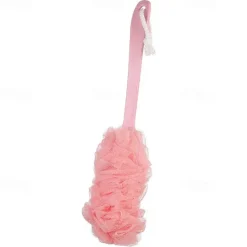 Shower Brush Loofah Sponge With Long Handle Body Back Mesh Scrubber Bath Brush Skin Exfoliating Massage Brush Bath Accessories