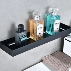Shower Caddy 304 Stainless Steel Bathroom Shelf,Black New Design Creative Contemporary Modern Bathroom Storage Rack