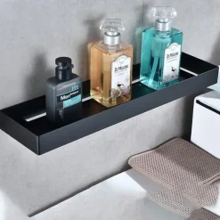 Shower Caddy 304 Stainless Steel Bathroom Shelf,Black New Design Creative Contemporary Modern Bathroom Storage Rack
