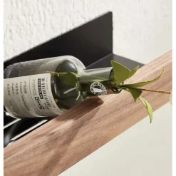 Shower Caddy Bathroom Shelves Wall Mounted Walnut Space Aluminum Shower Shelf Storage Organizer Rack Bathroom Kitchen Bathroom Hardware Pendant Shower Rack Corner Shelf 1pc