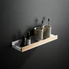 Shower Caddy Bathroom Shelves Wall Mounted Beech Space Aluminum Shower Shelf Storage Organizer Rack Bathroom Kitchen Bathroom Hardware Pendant Shower Rack Corner Shelf 1pc