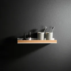 Shower Caddy Bathroom Shelves Wall Mounted Beech Space Aluminum Shower Shelf Storage Organizer Rack Bathroom Kitchen Bathroom Hardware Pendant Shower Rack Corner Shelf 1pc