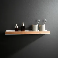 Shower Caddy Bathroom Shelves Wall Mounted Beech Space Aluminum Shower Shelf Storage Organizer Rack Bathroom Kitchen Bathroom Hardware Pendant Shower Rack Corner Shelf 1pc