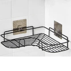 Shower Caddy Bathroom Shelf with Hooks, Shower Caddy Rack, Bathroom Kitchen No Punching Triangle Storage Rack, Bathroom Accessories