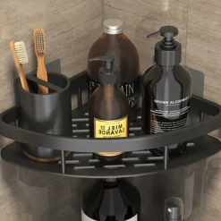 Shower Caddy Corner Shower Caddy,Triangle Towel Shower Storage Rack Corner Shelves Wall Mounted Shampoo Holder No Drill Adhesive Bathroom Shelf Organizer