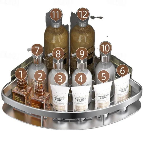 Shower Caddy Corner Shower Caddy,Triangle Towel Shower Storage Rack Corner Shelves Wall Mounted Shampoo Holder No Drill Adhesive Bathroom Shelf Organizer