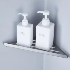 Shower Caddy Multifunction Bathroom Triangle Shelf Wall Mounted Stainless Steel 1 Pack Corner Storage Shelf for Bathroom Toilet and Kitchen