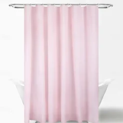 Shower Curtain PEVA Waterproof Mildew Resistant Bathroom Curtains with Hooks Easy Installation Quick-Drying 180cm*180cm(70