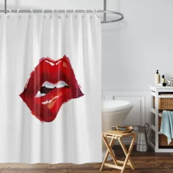 Shower Curtain with 12 Hooks 180cm*180cm(70