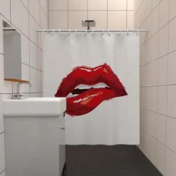 Shower Curtain with 12 Hooks 180cm*180cm(70