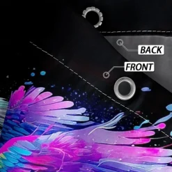 Shower Curtain with Hooks 180cm*180cm(70