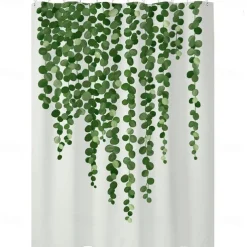 Shower Curtain with Hooks 180cm*180cm(70