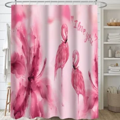 Shower Curtain with Hooks 180cm*180cm(70