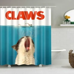 Shower Curtain with Hooks 180cm*180cm(70