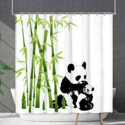 Shower Curtain with Hooks 180cm*180cm(70
