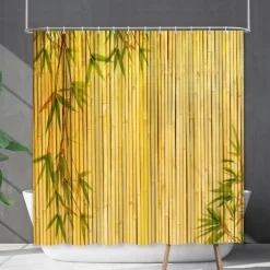 Shower Curtain with Hooks 180cm*180cm(70