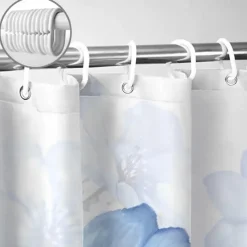 Shower Curtain with Hooks 180cm*180cm(70