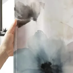 Shower Curtain with Hooks 180cm*180cm(70