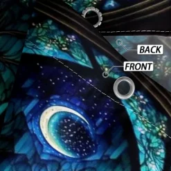 Shower Curtain with Hooks 180cm*180cm(70