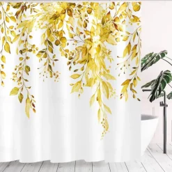 Shower Curtain with Hooks 180cm*180cm(70