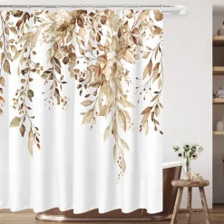 Shower Curtain with Hooks 180cm*180cm(70