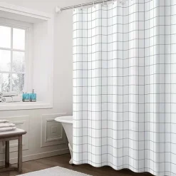 Shower Curtain with Hooks 180cm*180cm(70