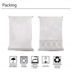 Shower Curtain with Hooks 180cm*180cm(70