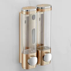 Shower Dispensers,Bathroom Liquid Soap Dispenser Wall Mounted For Kitchen and Hotel Plastic and Stainless Steel 300/600ml Shower Gel Dispenser 1PC