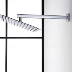 Shower Faucet,12 inch Chrome Shower Faucets Sets Complete with Brass Shower Head and Solid Brass Handshower+Wall MountedRainfall Shower Head System(Contain Bodysprays,Shower Arm,Handshower)