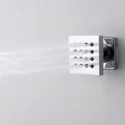 Shower Faucet,12 inch Chrome Shower Faucets Sets Complete with Brass Shower Head and Solid Brass Handshower+Wall MountedRainfall Shower Head System(Contain Bodysprays,Shower Arm,Handshower)