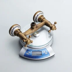 Shower Faucet Set - Handshower Included Vintage Style Antique Brass Mount Outside Brass Valve Bath Shower Mixer Taps